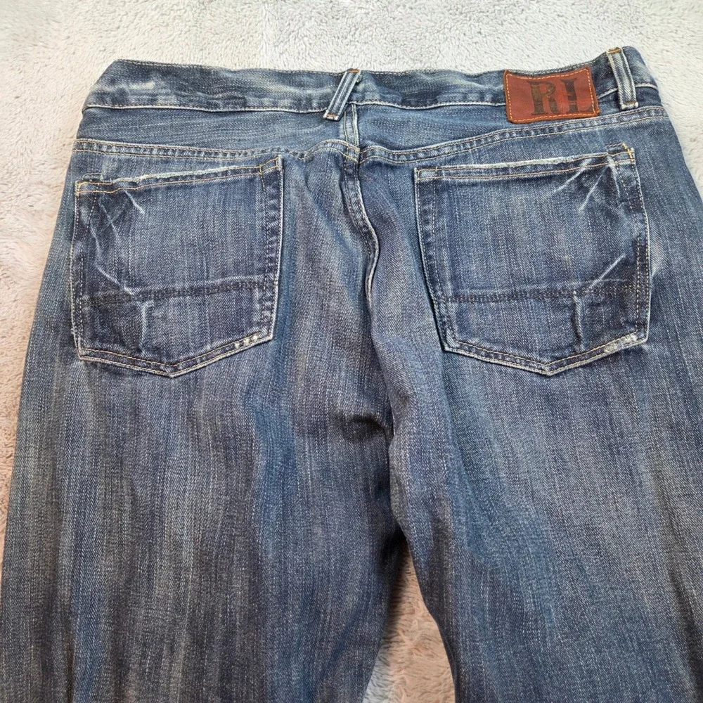 VTG Ralph Lauren Jeans Mercer‎ Low Rise Button Fly Mens 38x31 Blue Polo Jeans Co